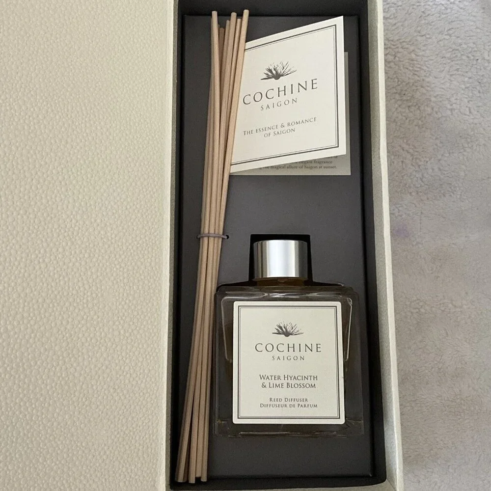 Cochine Saigon Water Hyacinth & Lime Blossom Luxury Reed Diffuser New In Box